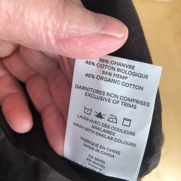 Frank and Oak Hemp Blend Short Sleeve Camp Shirt - Organic Cotton Pockets NEW - Picture 9 of 9